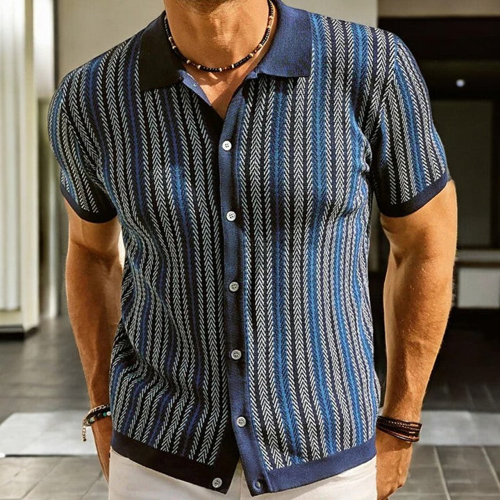 Orviano | Men’s Organic Cotton Herringbone Shirt