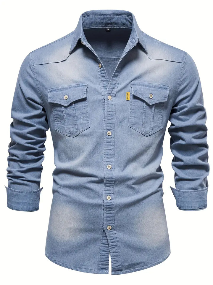 Vossermode | Men’s Stretch Cotton Denim Shirt