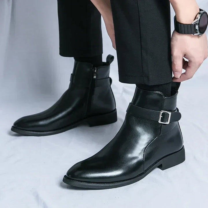 Flint | Men’s Chelsea Boots with Side Zipper
