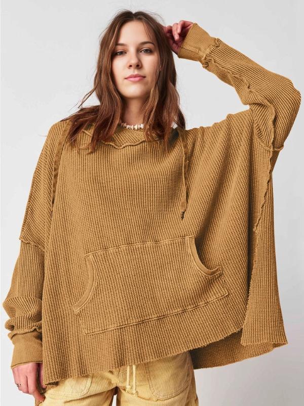 Molly | Women’s Oversized Waffle Knit Hoodie