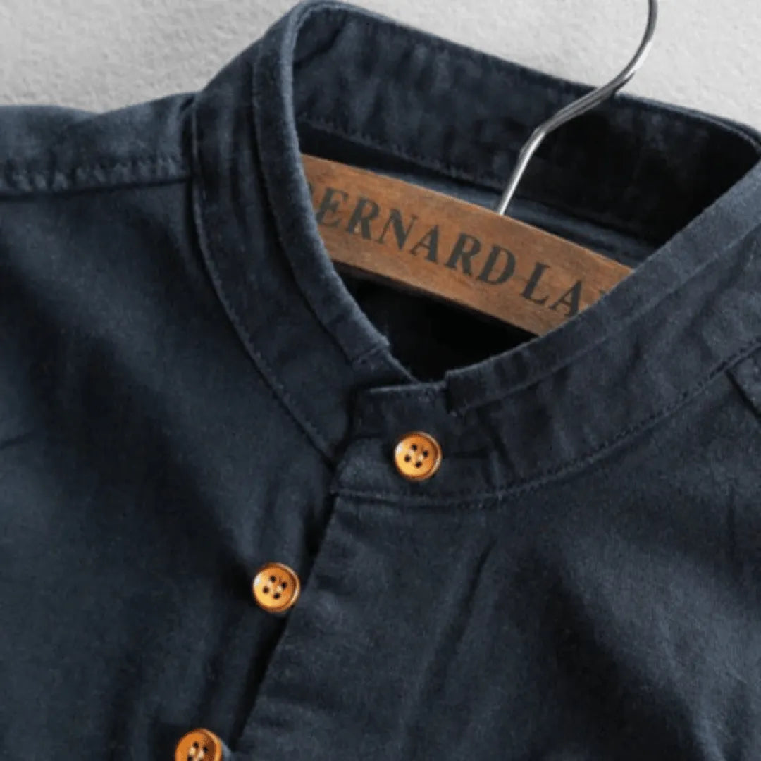 Hikaru | Men’s Japanese-Inspired Linen Cotton Shirt