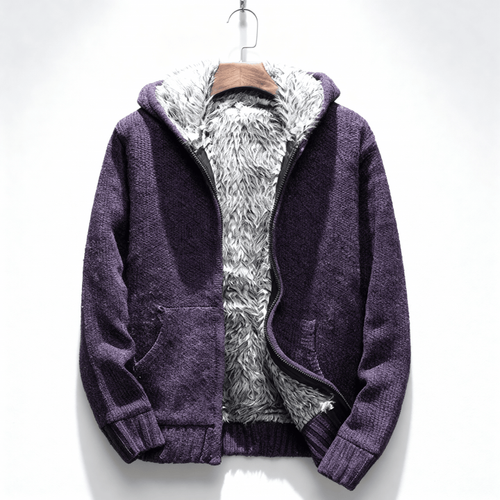 Auric | Men’s Cashmere Wool Fur-Lined Hoodie
