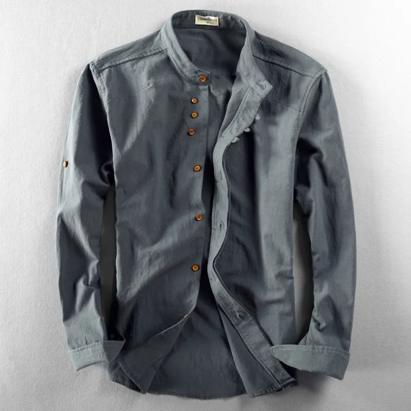 Hikaru | Men’s Japanese-Inspired Linen Cotton Shirt
