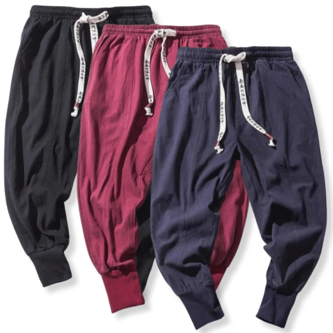 Kezno | Men’s Drop-Crotch Cotton Blend Pants