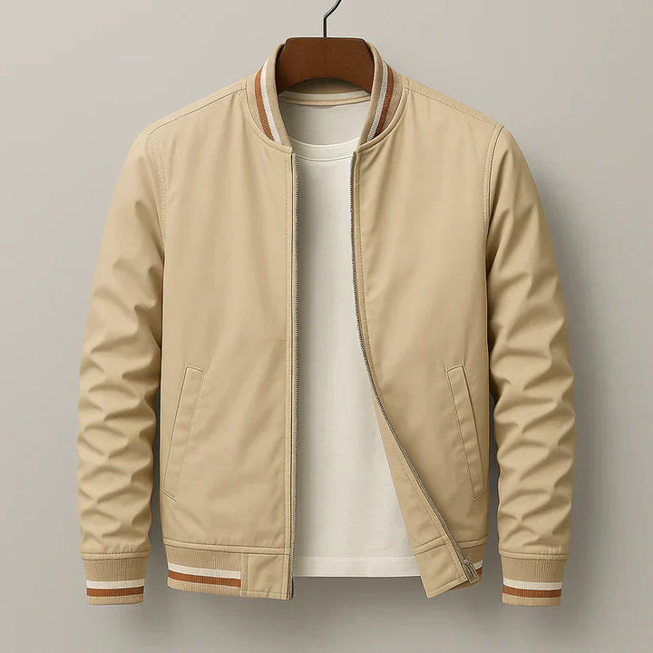 Ravino | Men’s Windproof Cotton-Blend Bomber Jacket