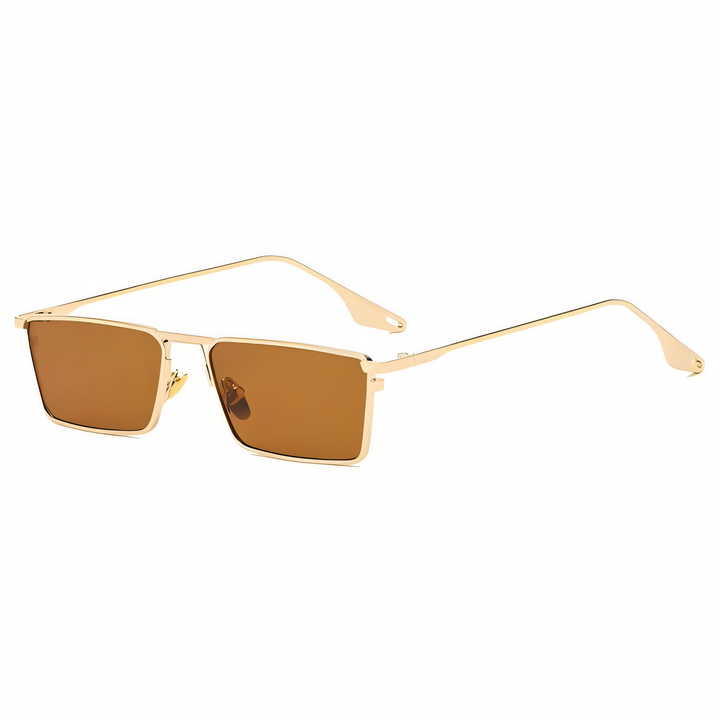 Bridget | Women’s Rectangular Gold Tone Sunglasses