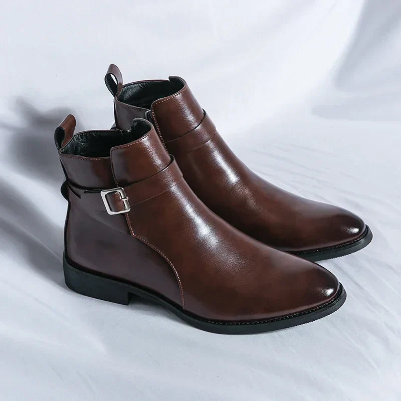Flint | Men’s Chelsea Boots with Side Zipper