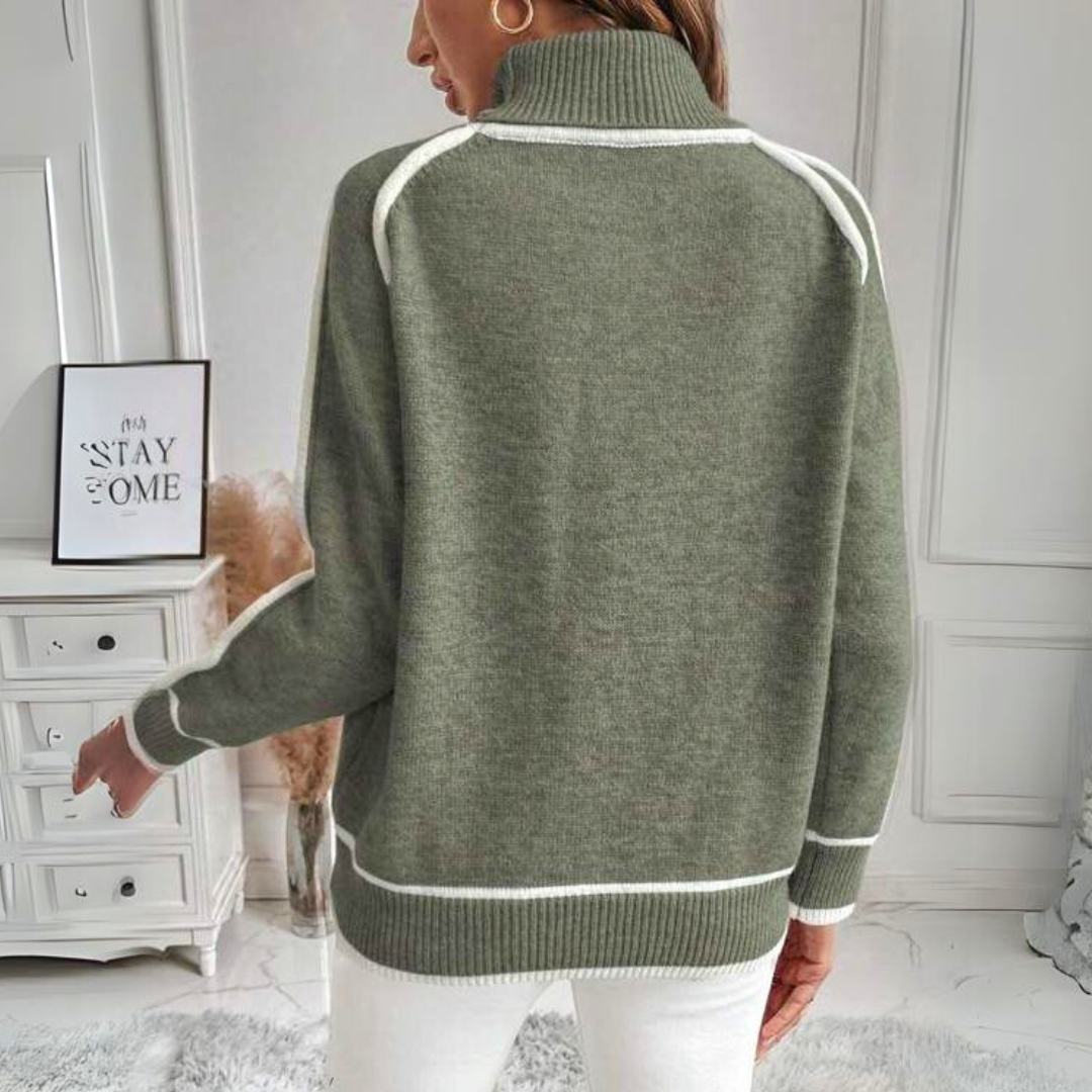 Aurelina | Women’s Relaxed Turtleneck Knit Sweater