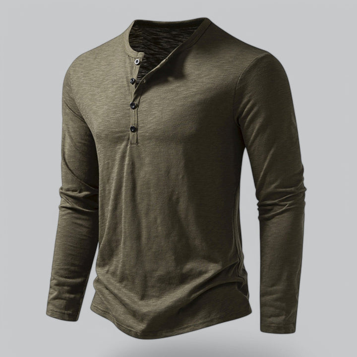 Coledro | Men’s Long-Sleeve Henley T-Shirt