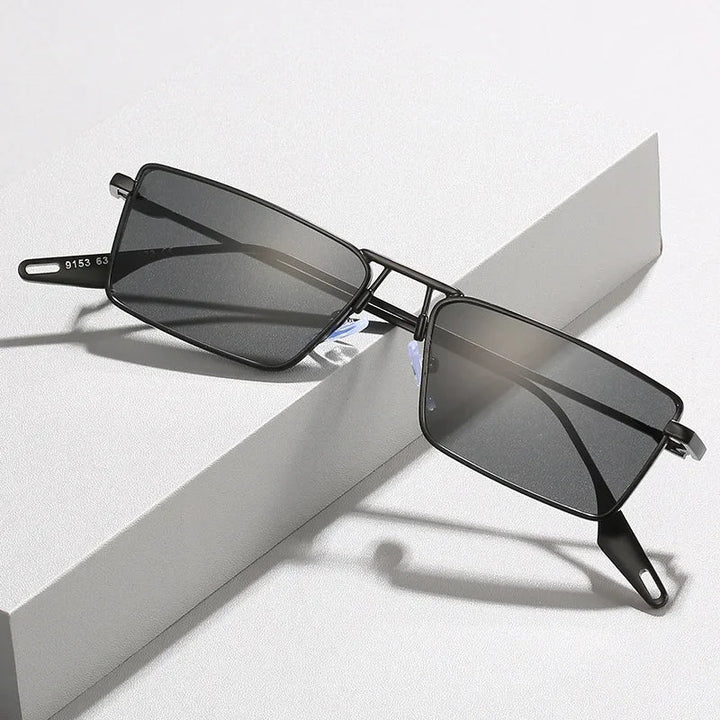 Bridget | Women’s Rectangular Gold Tone Sunglasses