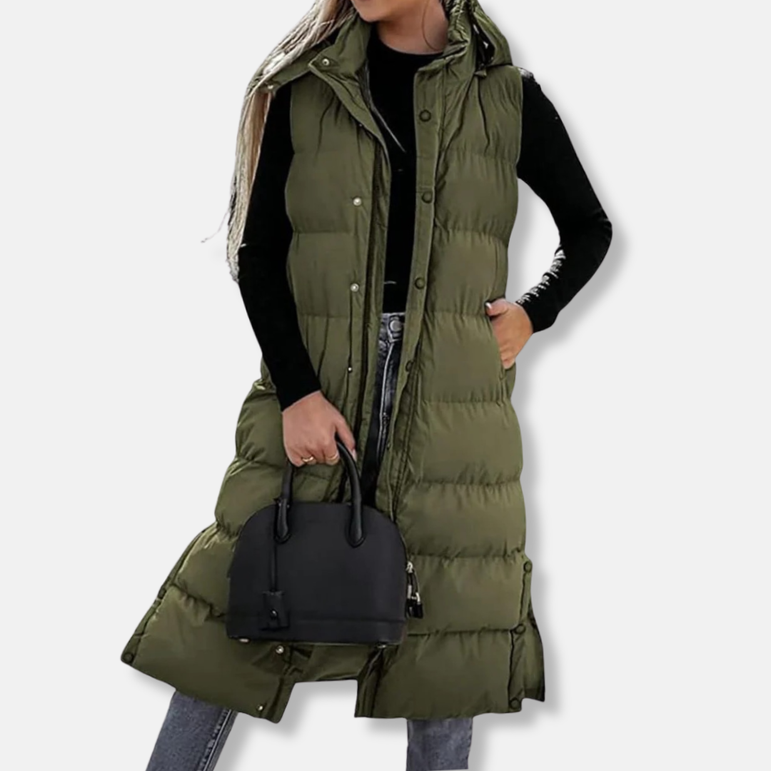 Veronica | Women’s Quilted Ankle-Length Puffer Vest