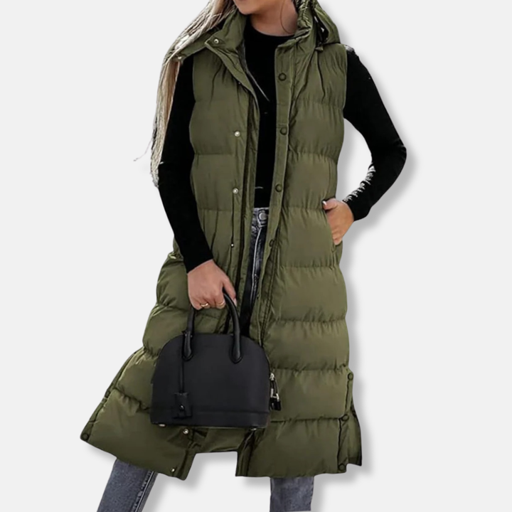 Veronica | Women’s Quilted Ankle-Length Puffer Vest