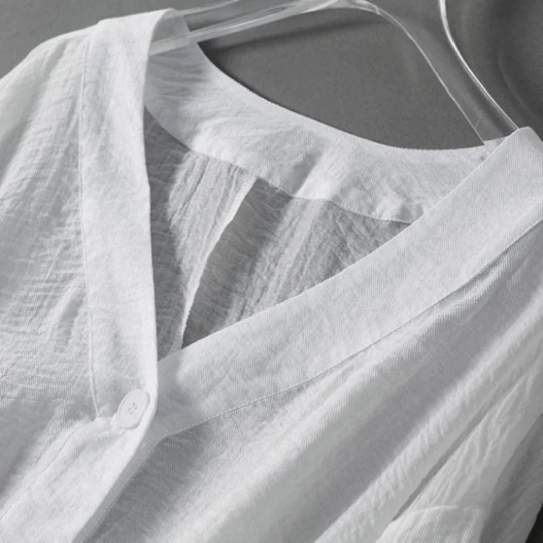 Serena | Women’s Linen Batwing Blouse