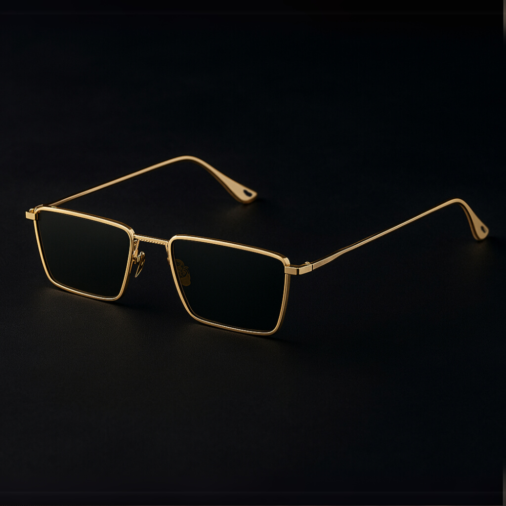 Bridget | Women’s Rectangular Gold Tone Sunglasses