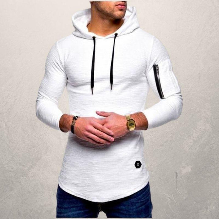 Leino | Men’s Long-Sleeved Textured Hoodie
