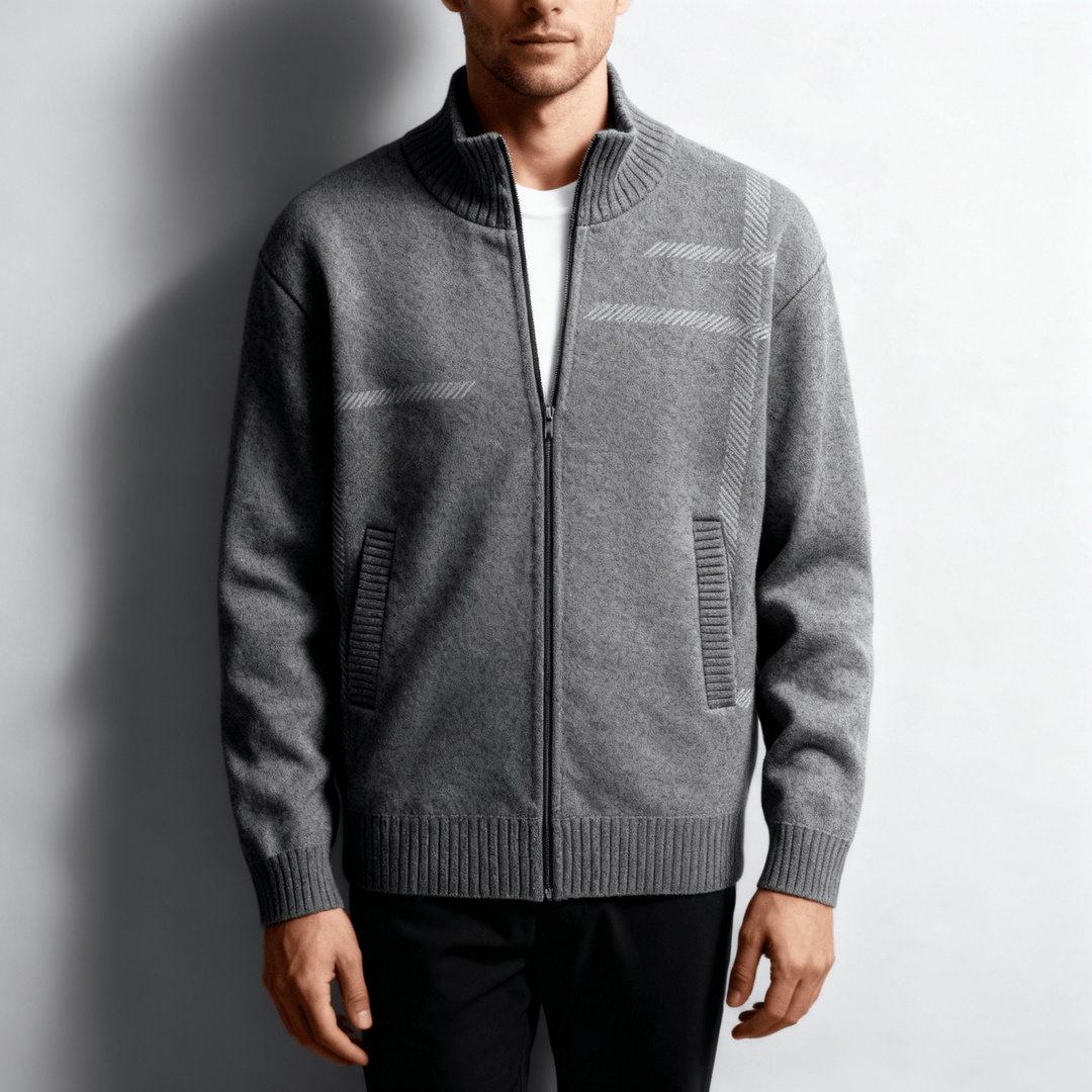 Jerry | Men’s Wool Knit Zip Jacket