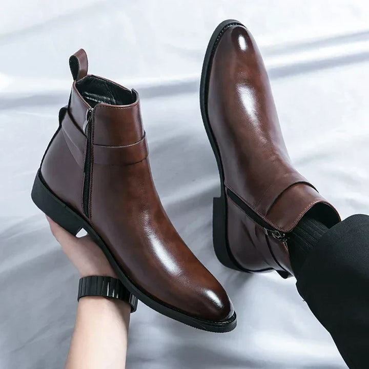 Flint | Men’s Chelsea Boots with Side Zipper