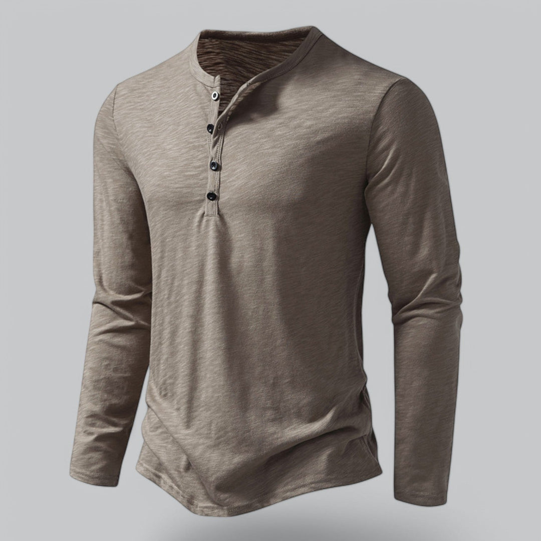 Coledro | Men’s Long-Sleeve Henley T-Shirt