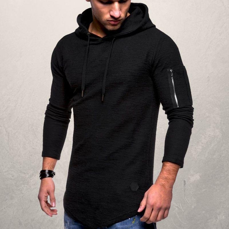 Leino | Men’s Long-Sleeved Textured Hoodie