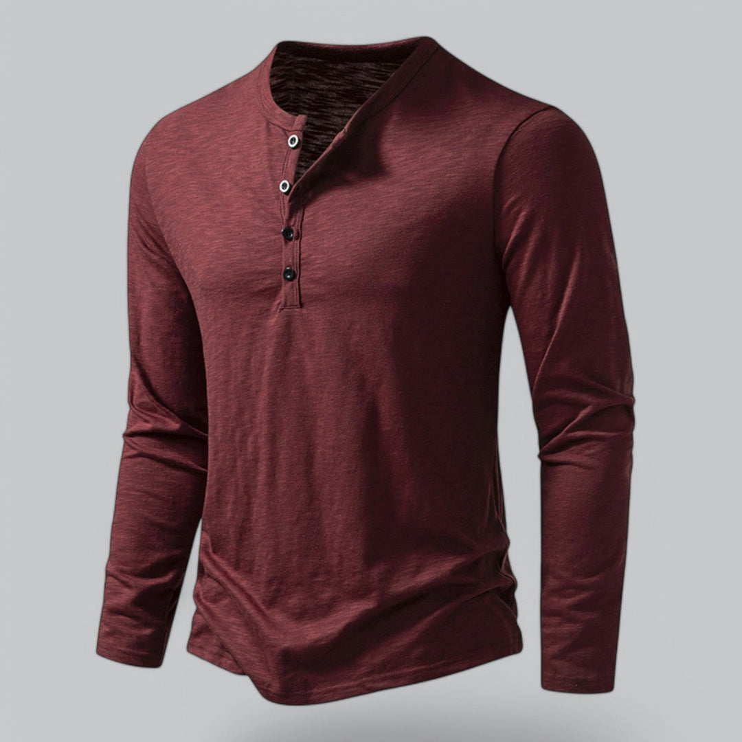 Coledro | Men’s Long-Sleeve Henley T-Shirt