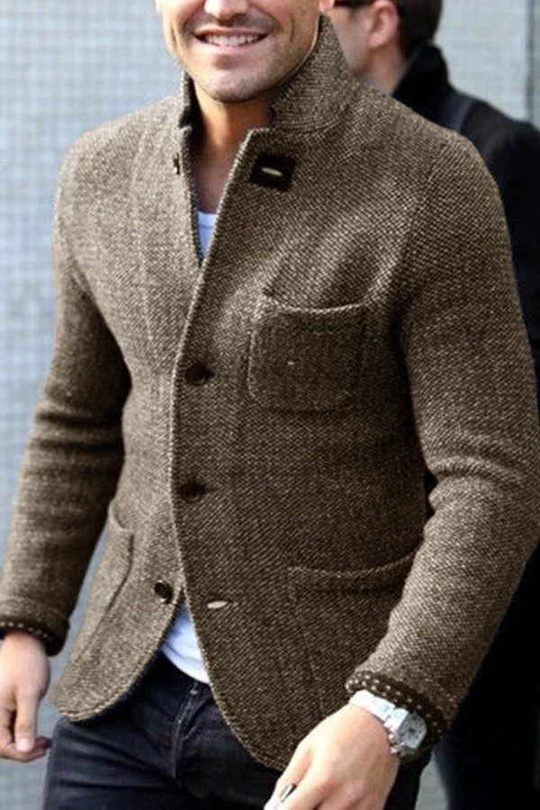 Rino | Men’s Retro Knit Cardigan Jacket