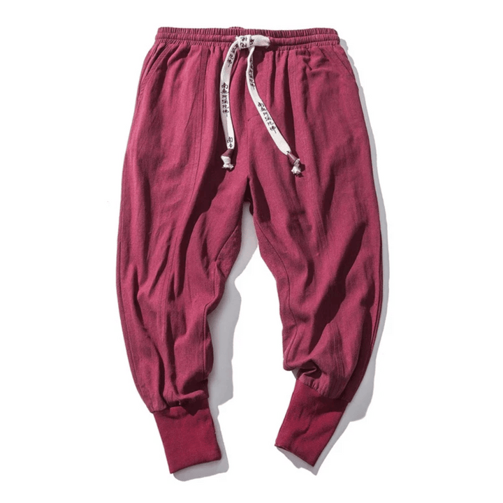 Kezno | Men’s Drop-Crotch Cotton Blend Pants