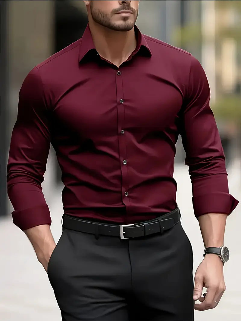 Riconio | Men’s Slim Fit Dress Shirt
