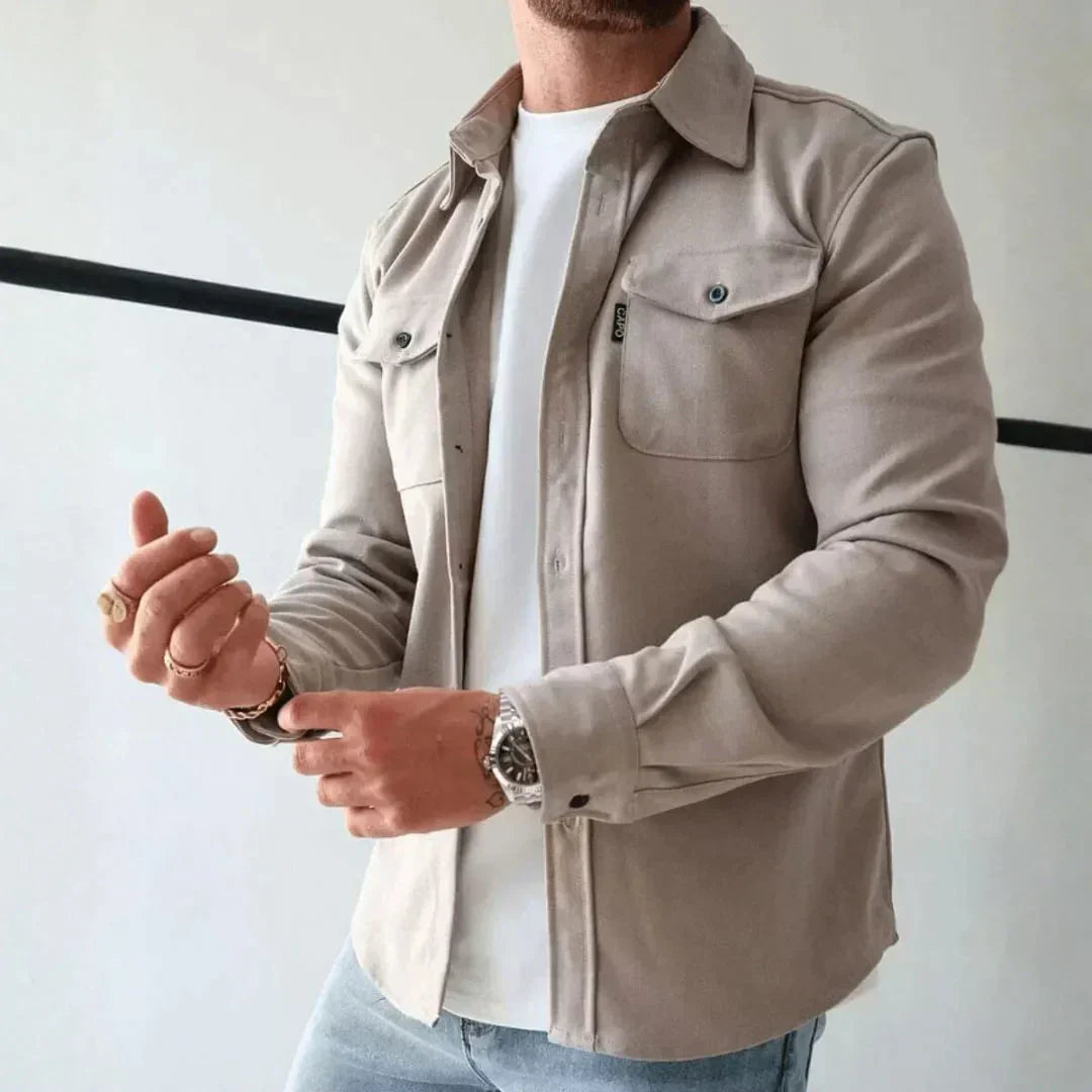 Alden | Men’s Structured Long-Sleeve Overshirt