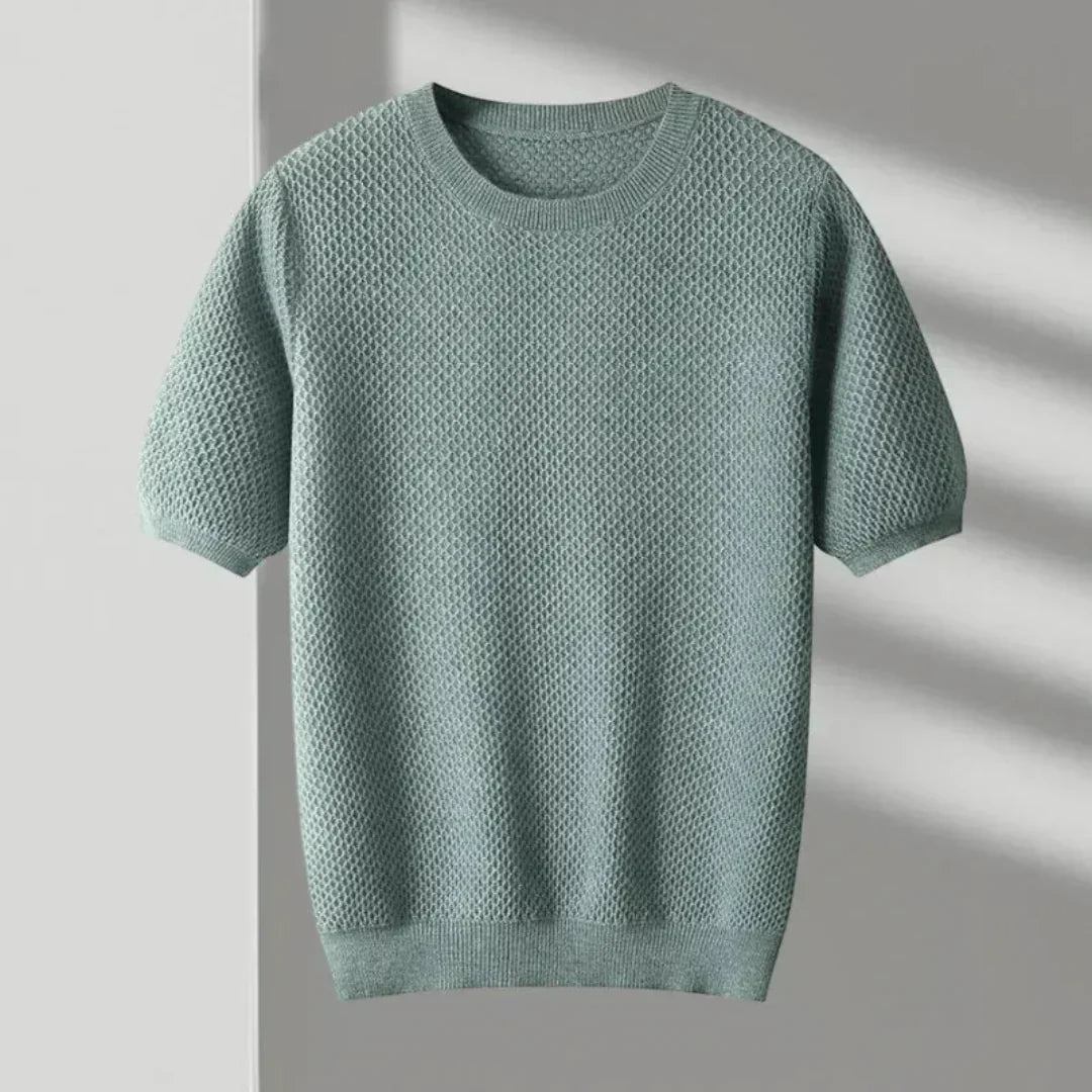 Alverin | Men’s Pure Wool Crew Neck T-Shirt