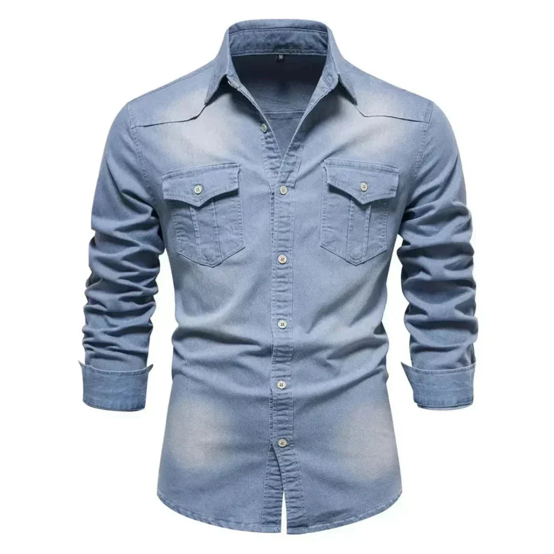 Neon | Men’s Long Sleeve Denim Shirt