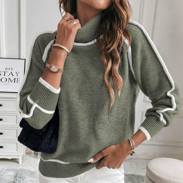 Aurelina | Women’s Relaxed Turtleneck Knit Sweater