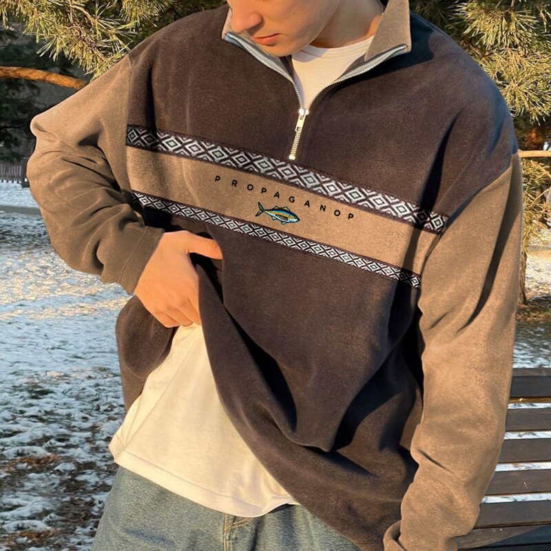 Berengar | Men’s Half-Zip Knit Sweater