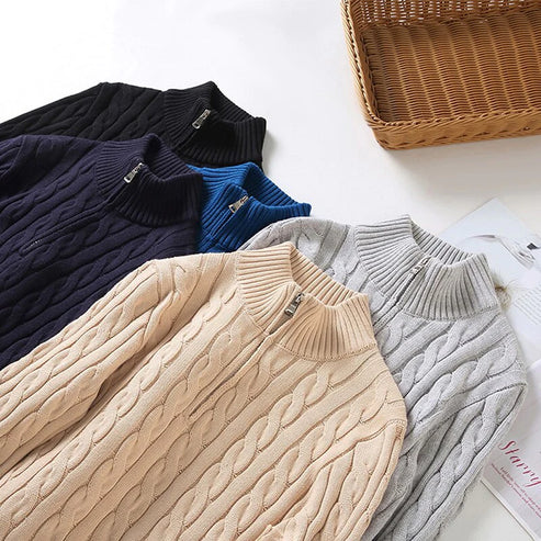 Clifford | Men’s Old Money Half-Zip Sweater