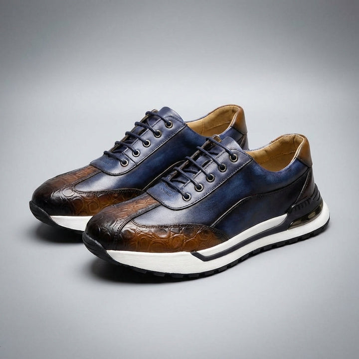 Calviro | Men’s Cowhide Leather Comfort Sneakers