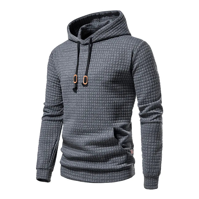 Carlos | Men’s Waffle Knit Hooded Sweatshirt