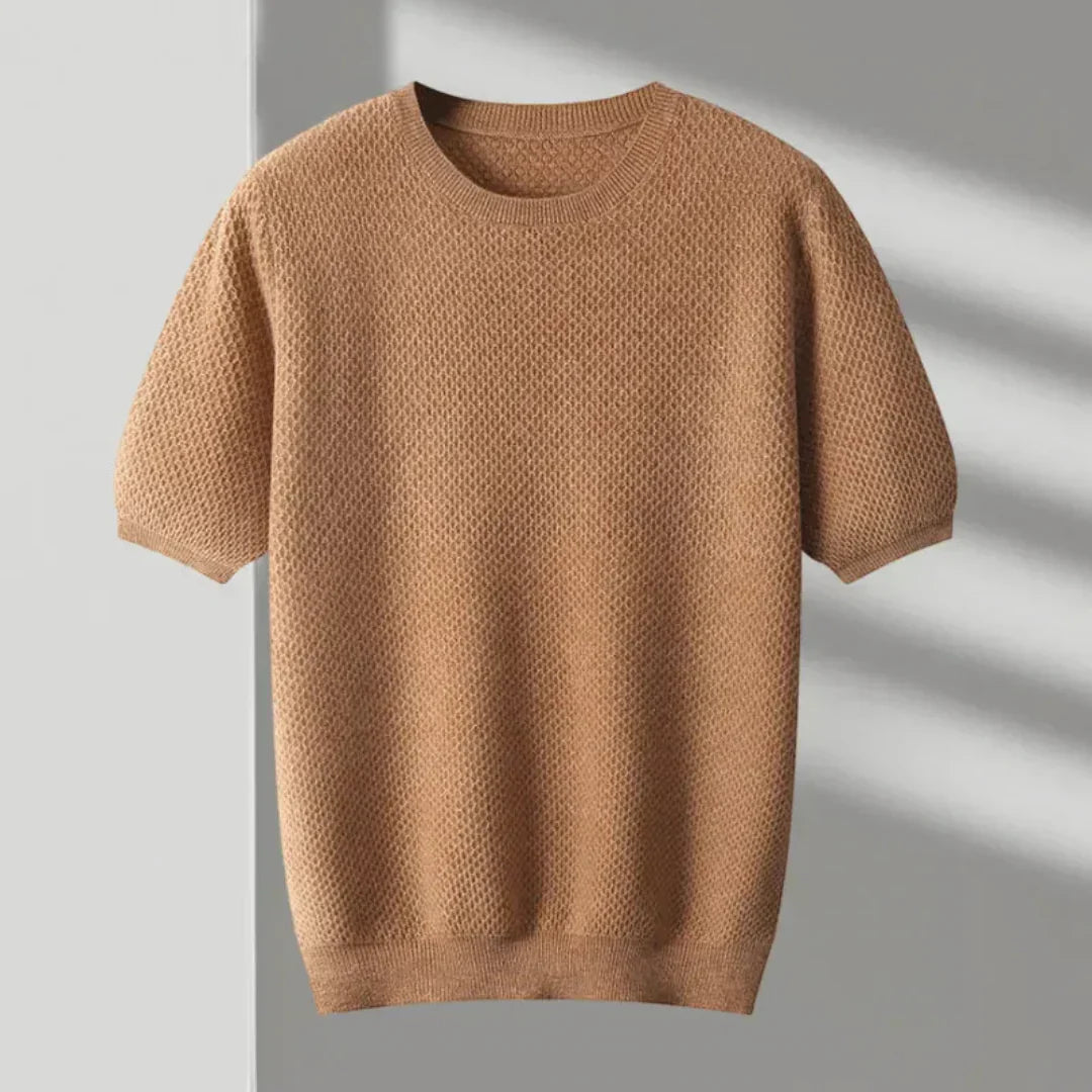 Alverin | Men’s Pure Wool Crew Neck T-Shirt