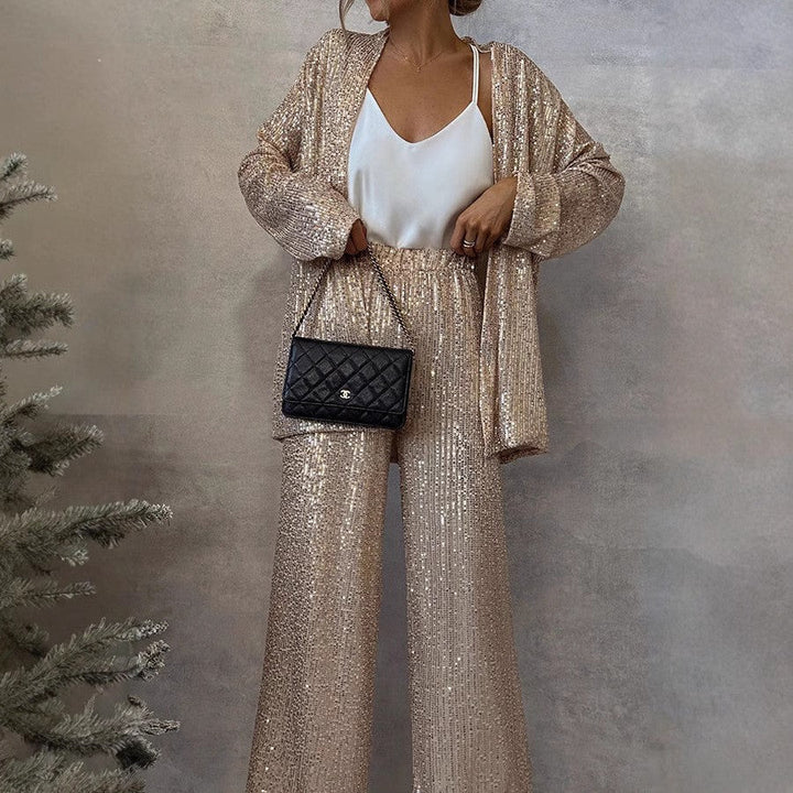 Clamie | Women’s Sequin Two-Piece Set