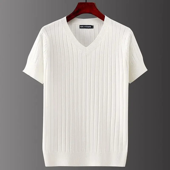 Cole | Men’s Slim Ribbed V-Neck Knit