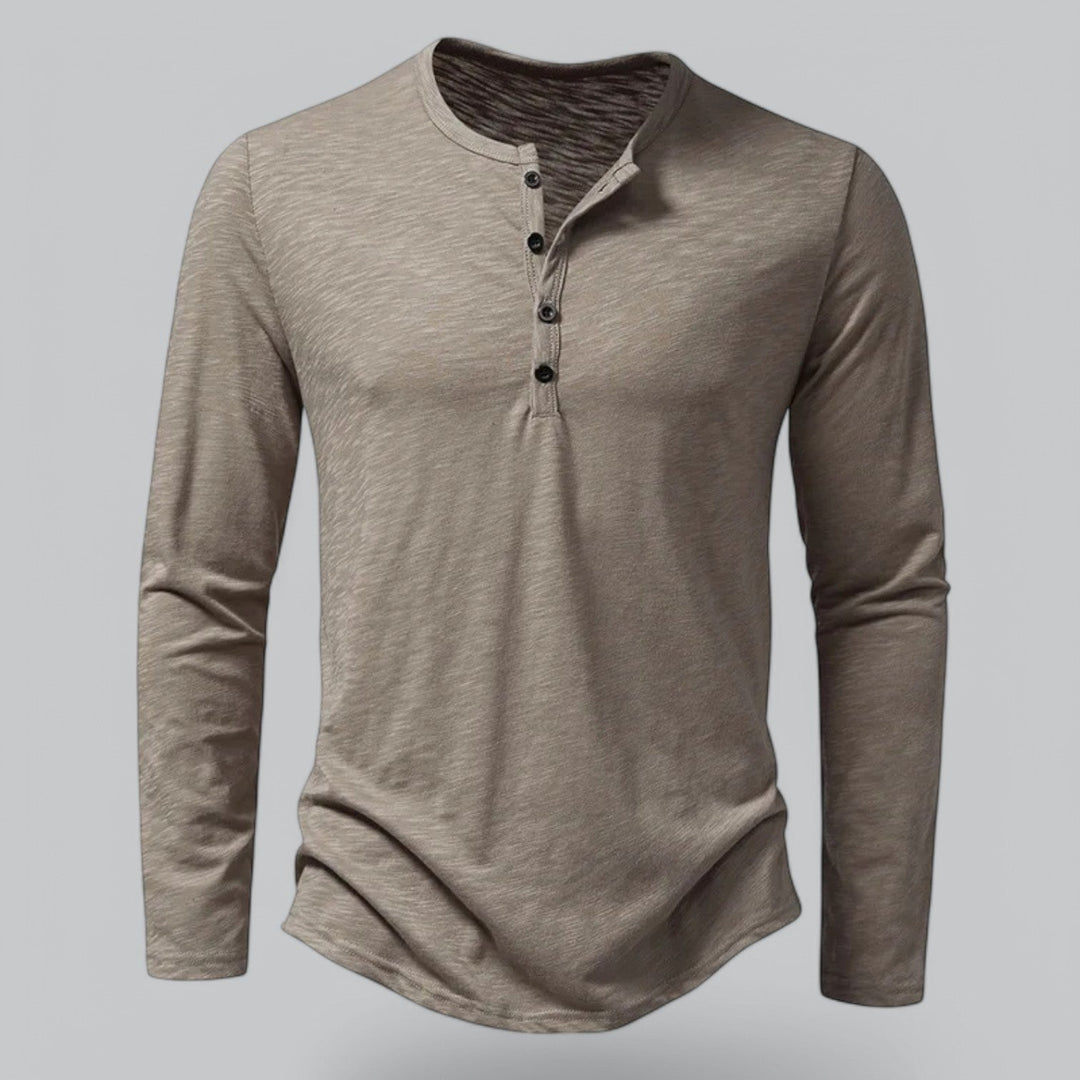 Coledro | Men’s Long-Sleeve Henley T-Shirt