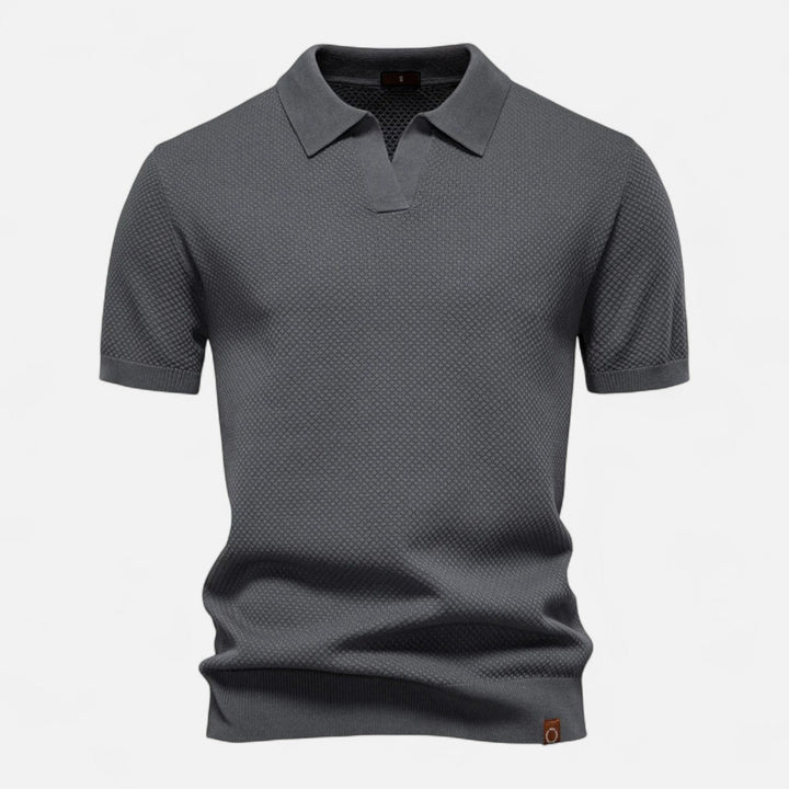 Corvello | Men’s Tailored Knit Polo Shirt