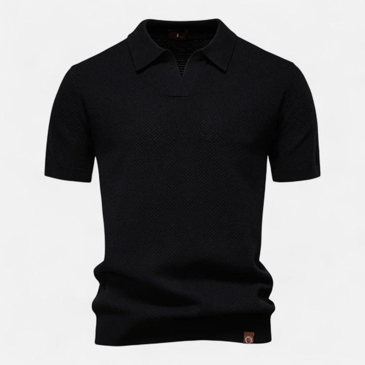Corvello | Men’s Tailored Knit Polo Shirt