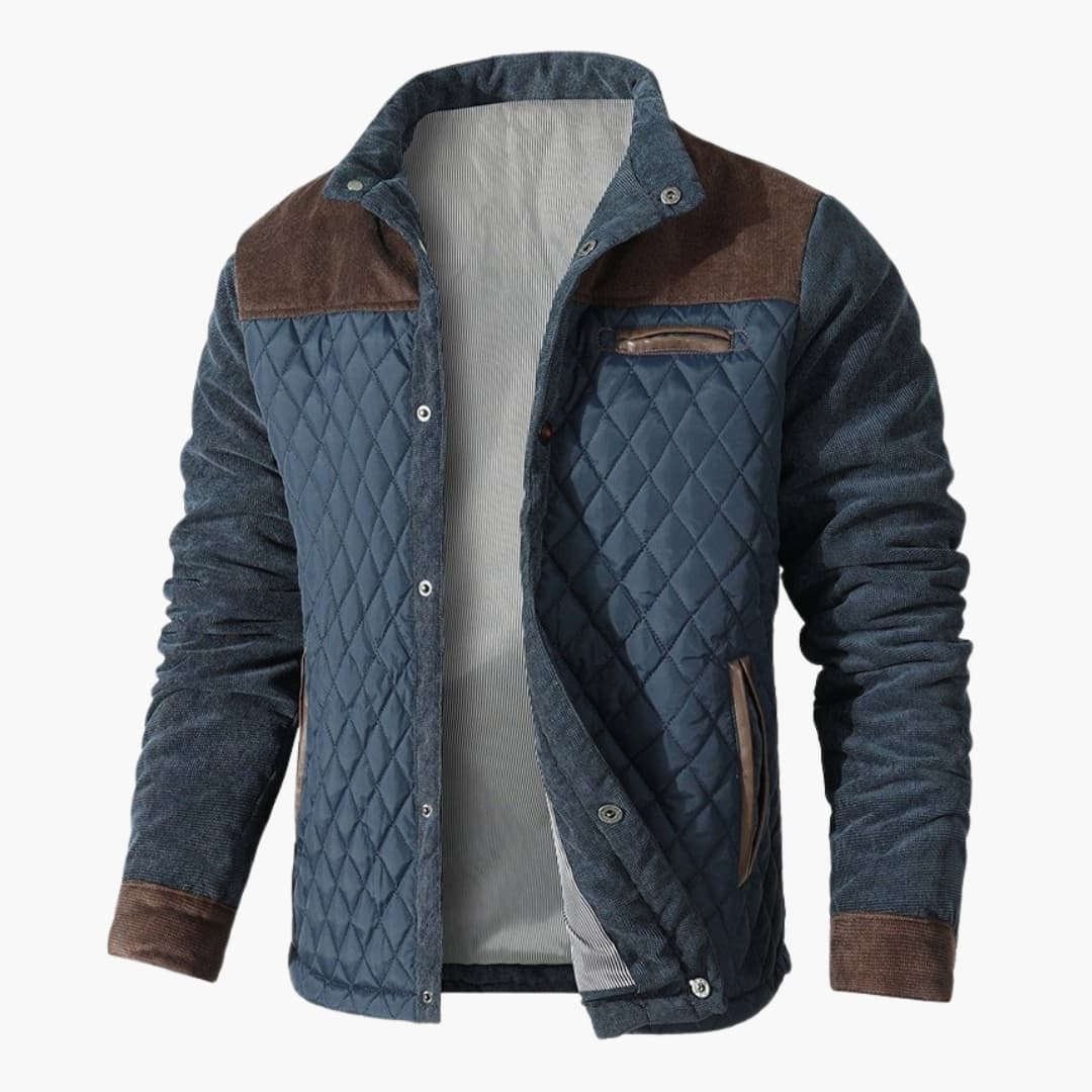 Crelio | Men’s Quilted Stand-Collar Jacket