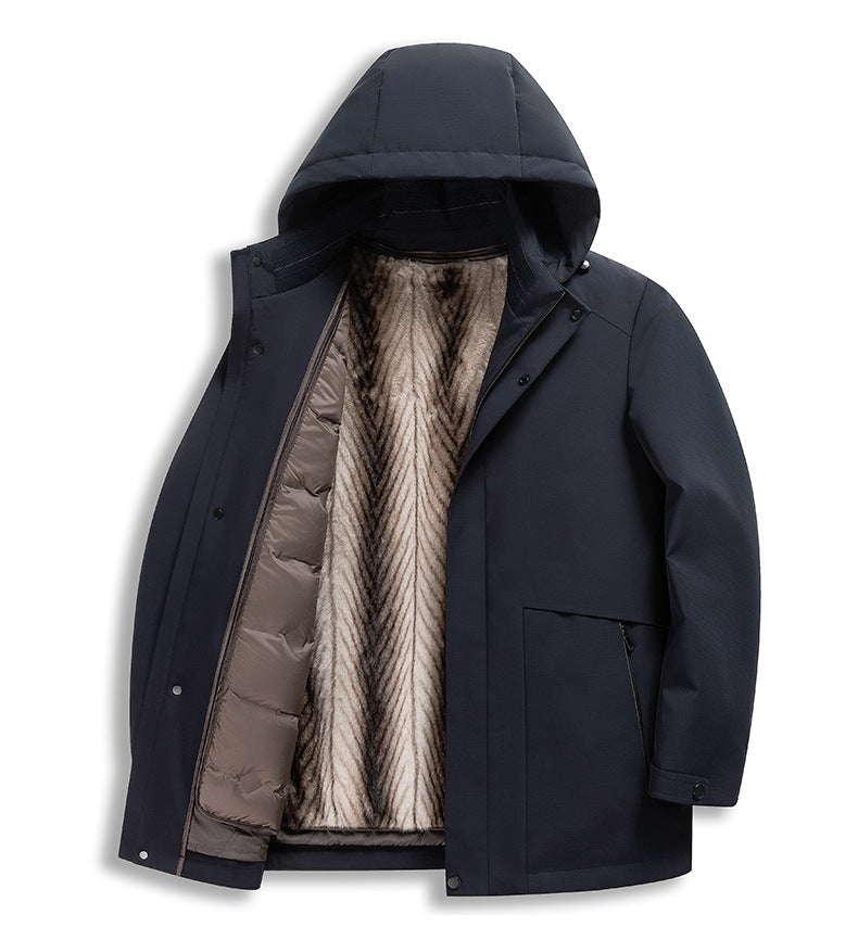 Gervano | Men’s Premium Goose Down &amp; Wool Jacket