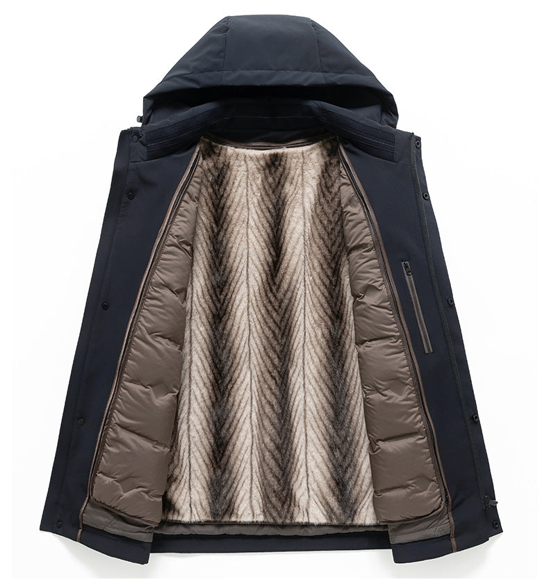 Gervano | Men’s Premium Goose Down &amp; Wool Jacket