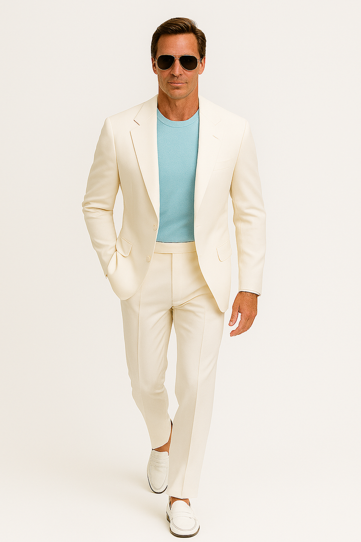 Don Johnson | Men’s 80s Miami White Suit