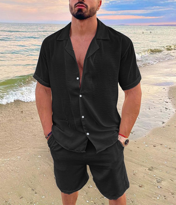 Eden | Men’s Summer Linen Short Sleeve Set