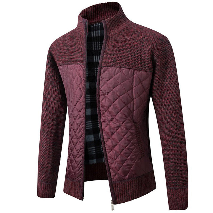 Elvaro | Men’s Slim-Fit Stand Collar Cardigan
