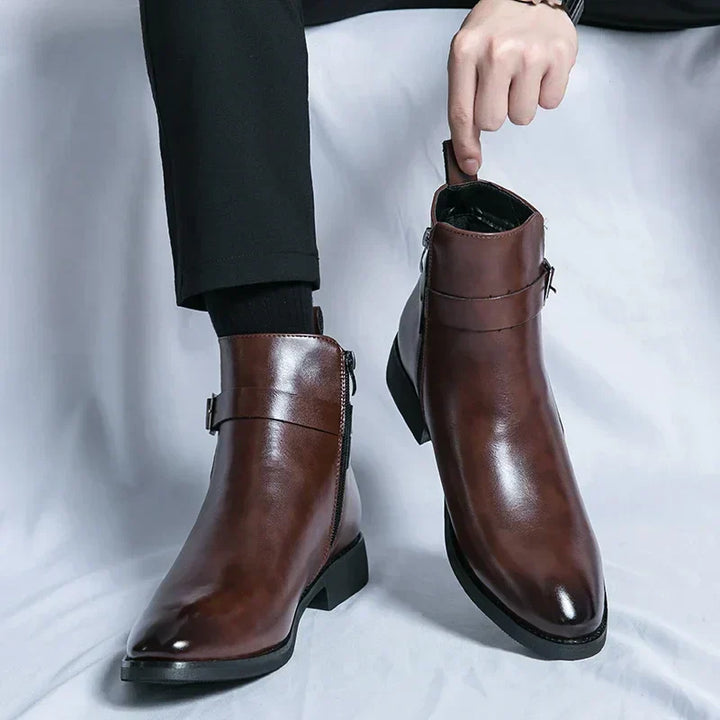 Flint | Men’s Chelsea Boots with Side Zipper