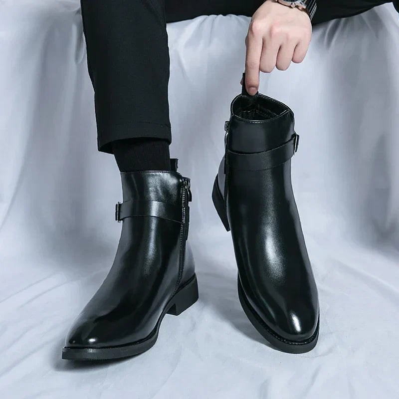 Flint | Men’s Chelsea Boots with Side Zipper