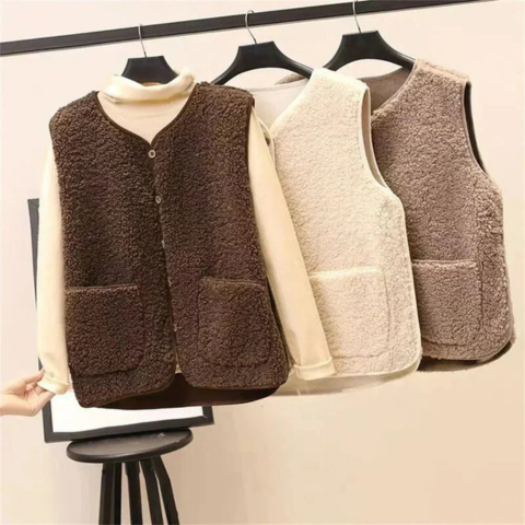 Marlo | Women’s Sleeveless Teddy Vest